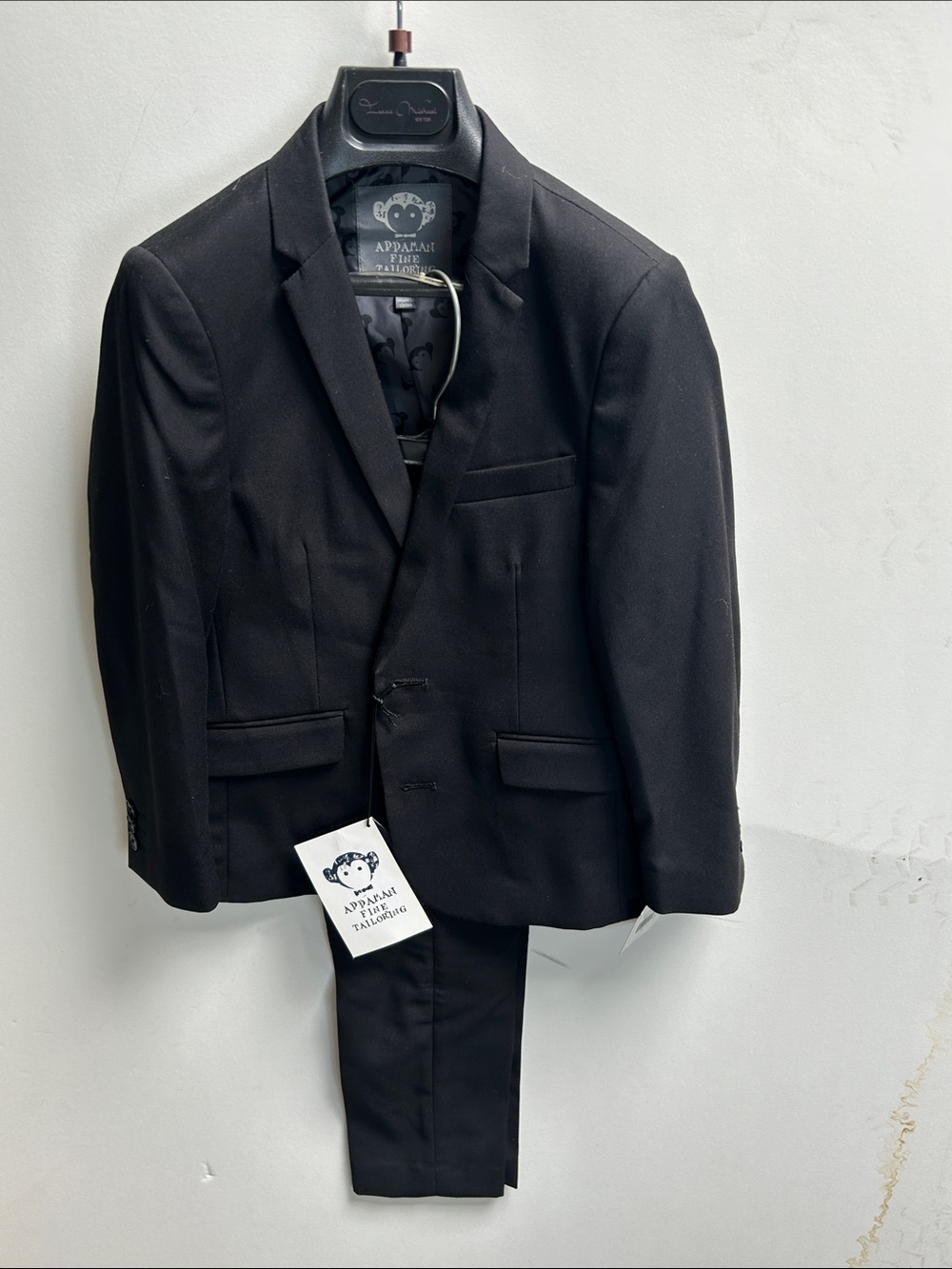Appaman Black Boy’s Tailored Suit. Flat front pant. NWT. Size 8. Priced to sell!